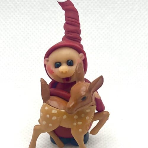 UDSOLGT Nisse med Dådyr.