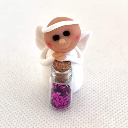 Engel med glas i ass. farver