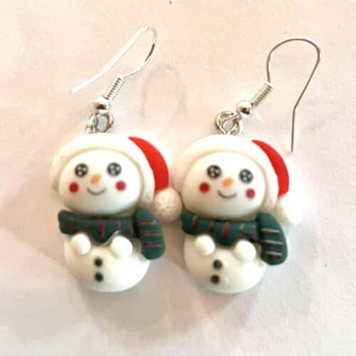 UDSOLGT Øreringe med snemand