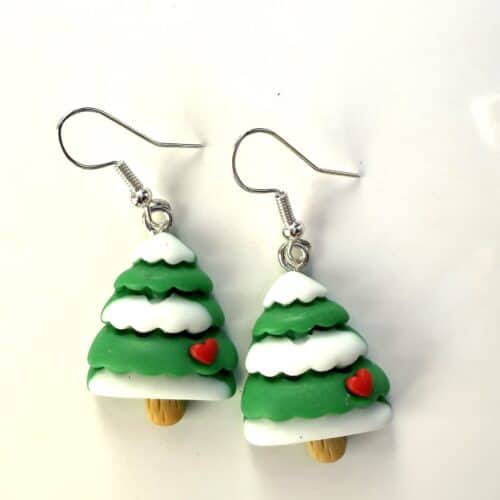 Øreringe med juletræ